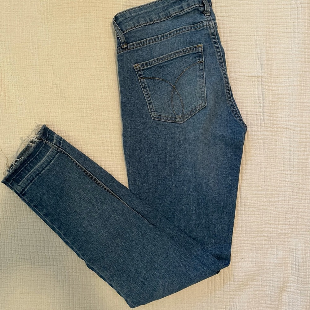 Classic wash skinny jeans